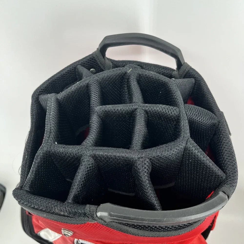 Tour Edge Hot Launch 2 Cart Bag Red, Light Weight! 14-way Divided Top